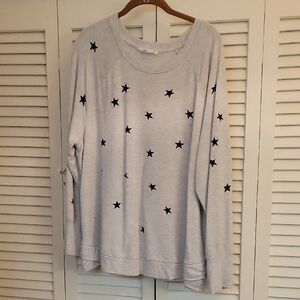 Workshop Republic Clothing Gray Sweatshirt Stars